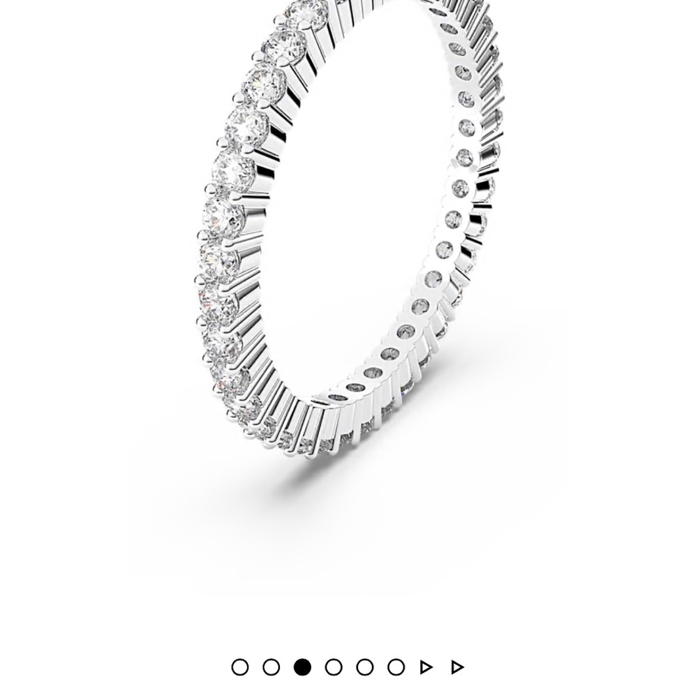 Swarovski matrix vittore pave ring silver size 5